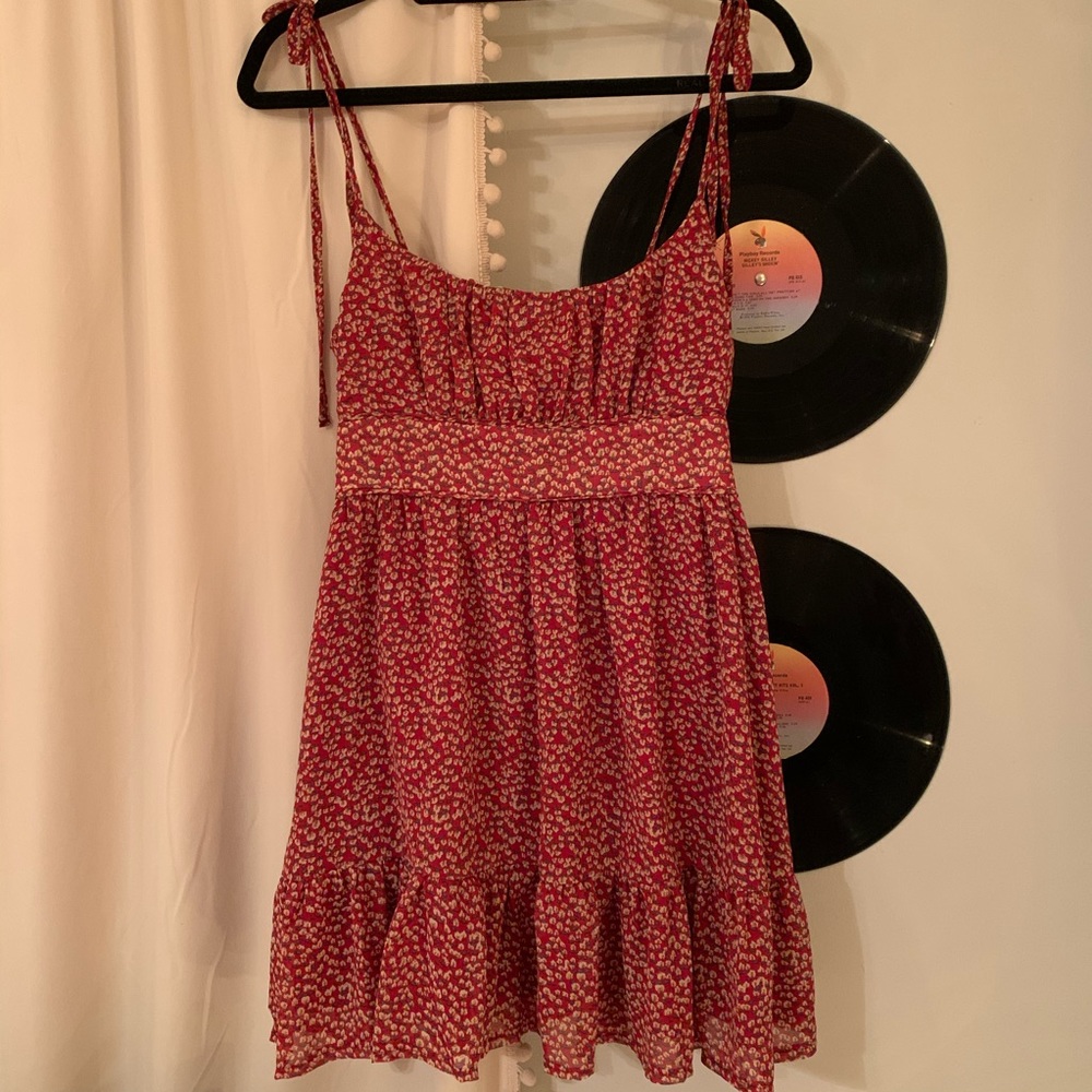 NWOT Princess Polly Red Floral Mini Dress